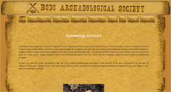 Desktop Screenshot of bodoarchaeology.com